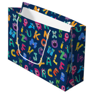 Alphabet-Monster ABC-Geburtstag Unser Kleiner Mons Große Geschenktüte