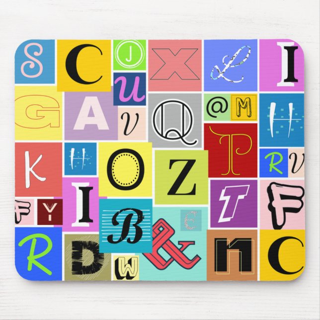 Alphabet Mousepad (Vorne)