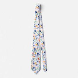 Alphabet Muster Krawatte