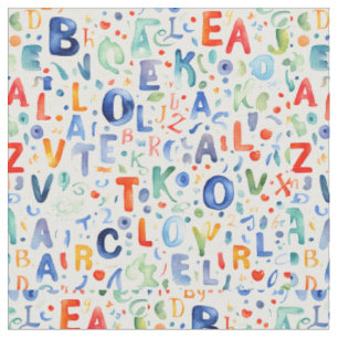 Alphabet Muster Stoff
