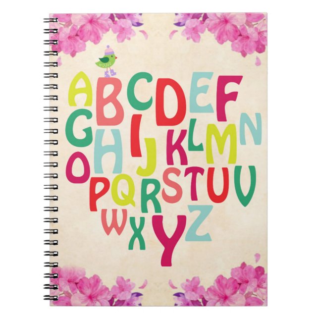 Alphabet-Notebook Notizblock (Vorderseite)