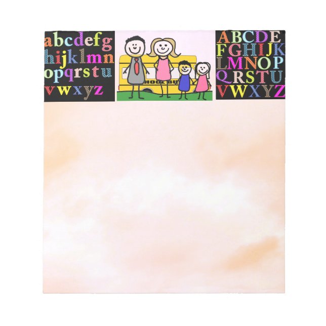 Alphabet Notizblock (Vorderseite)
