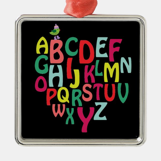 Alphabet Ornament Aus Metall (Vorne)
