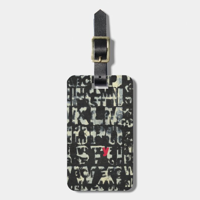 Alphabet Painting von Norman Wyatt Gepäckanhänger (Vorderseite vertikal)