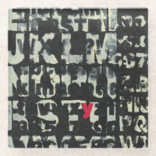 Alphabet Painting von Norman Wyatt Glasuntersetzer