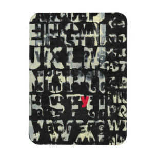 Alphabet Painting von Norman Wyatt Magnet