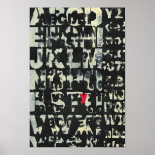 Alphabet Painting von Norman Wyatt Poster