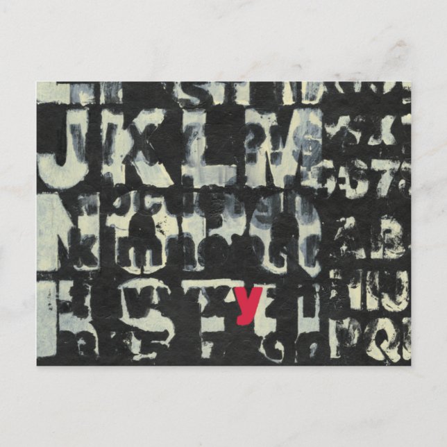 Alphabet Painting von Norman Wyatt Postkarte (Vorderseite)