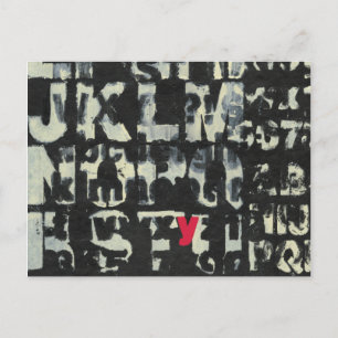 Alphabet Painting von Norman Wyatt Postkarte