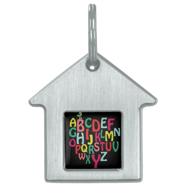 Alphabet Pet ID Tag Tiermarke (Vorderseite)