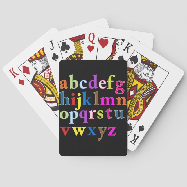 Alphabet Playing Cards Spielkarten (Rückseite)
