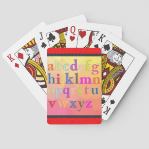 Alphabet Playing Cards Spielkarten