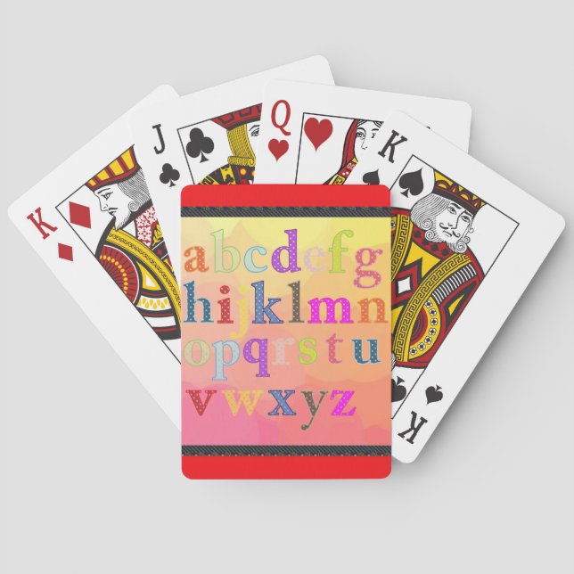 Alphabet Playing Cards Spielkarten (Rückseite)