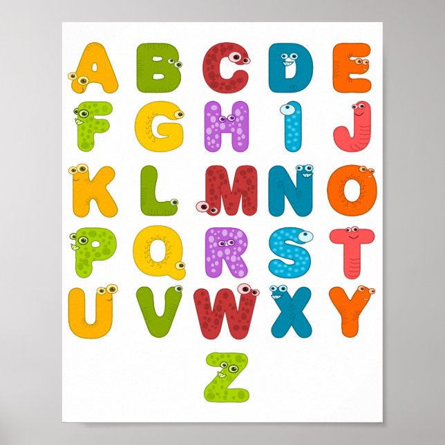 Alphabet-Poster Poster (Vorne)