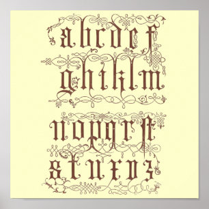 Alphabet-Poster Poster