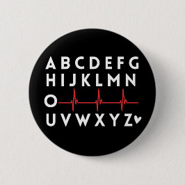 Alphabet PQRST Nurse Button