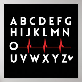 Alphabet PQRST Nurse Poster