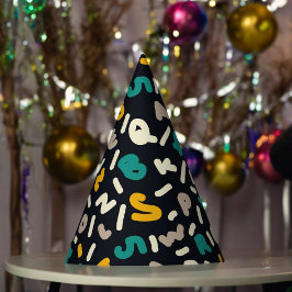 Alphabet Random Letters Art Partyhütchen