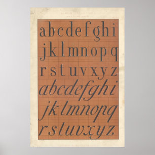 Alphabet (römische Buchstaben) Poster