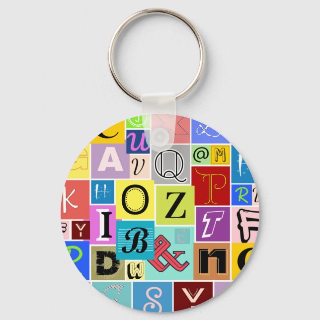 Alphabet Schlüsselanhänger (Vorderseite)