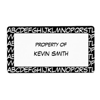 Alphabet School Labels