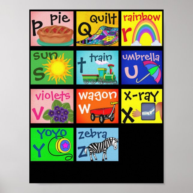Alphabet Seite 2 Poster (Vorne)