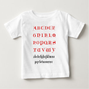 Alphabet-Shirt Baby T-shirt