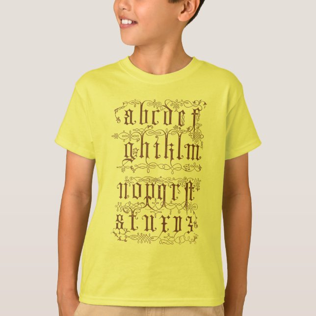 Alphabet-Shirt T-Shirt (Vorderseite)