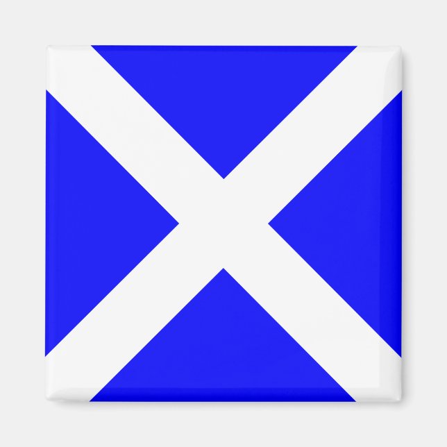 Alphabet-Signalbuchstabe der Wasserflagge M (Mike) Magnet (Vorne)