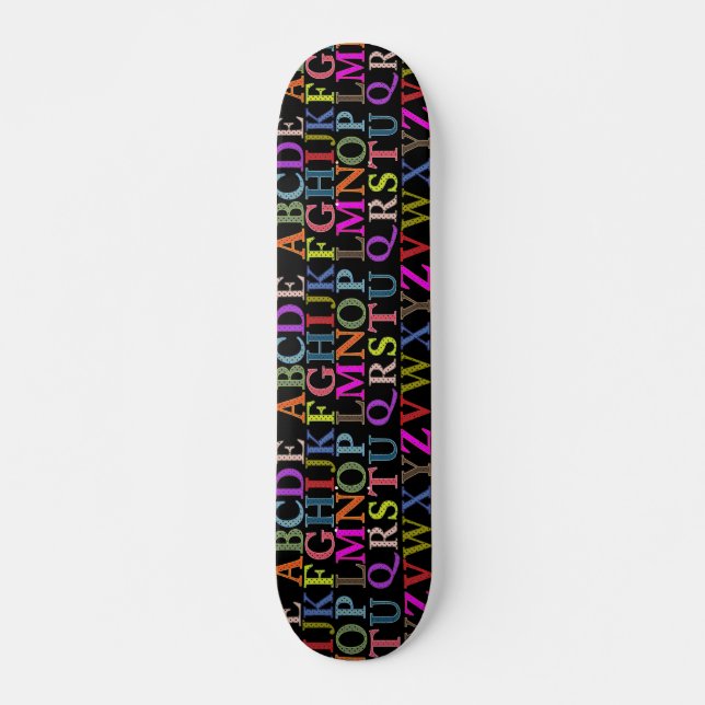Alphabet Skateboard (Vorne)