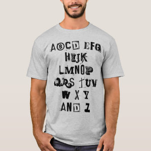 Alphabet Song (Not leidende Briefe) T - Shirt der