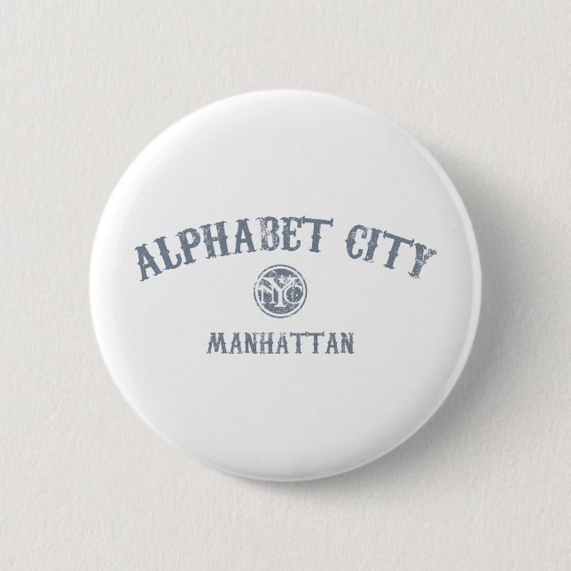 Alphabet-Stadt Button (Vorderseite)