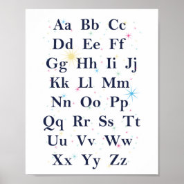 Alphabet Stars Poster