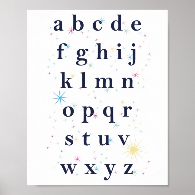Alphabet Stars Poster (Vorne)