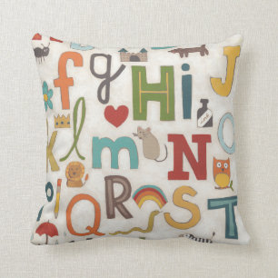 Alphabet-Suppe Kissen