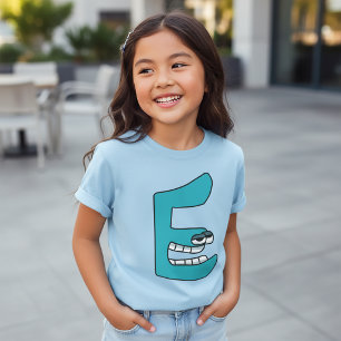 Alphabet-T-Shirt Buchstabe E T-Shirt