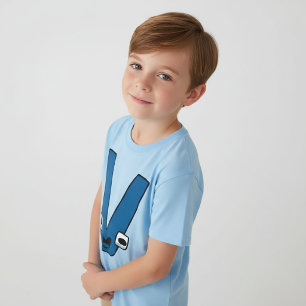 Alphabet-T-Shirt Buchstabe V T-Shirt