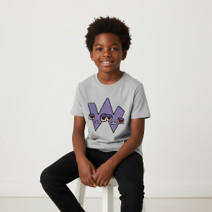 Alphabet-T-Shirt Buchstabe W T-Shirt
