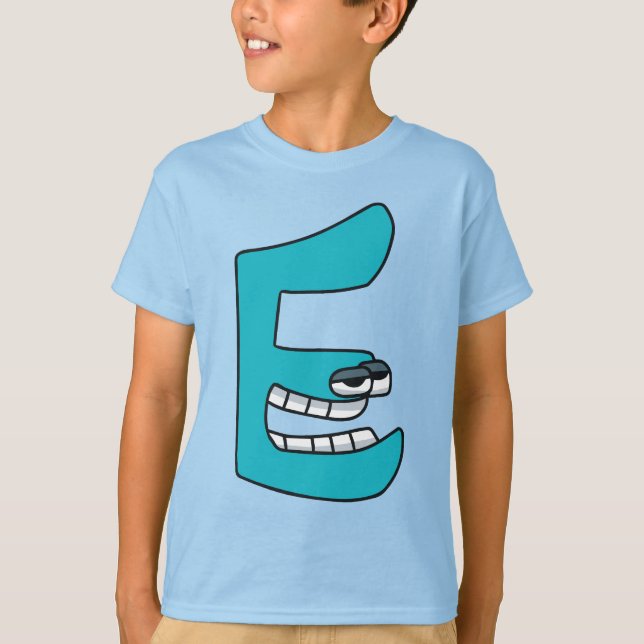 Alphabet T - Shirt Letter E (Vorderseite)
