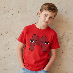 Alphabet T - Shirt Letter M
