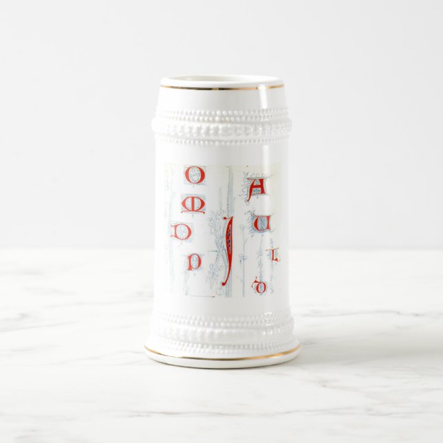 Alphabet-Tasse Bierglas (Mittel)