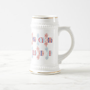 Alphabet-Tasse Bierglas