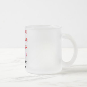 Alphabet-Tasse Mattglastasse