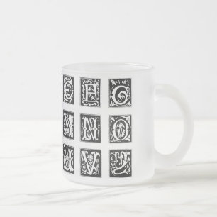 Alphabet-Tasse Mattglastasse