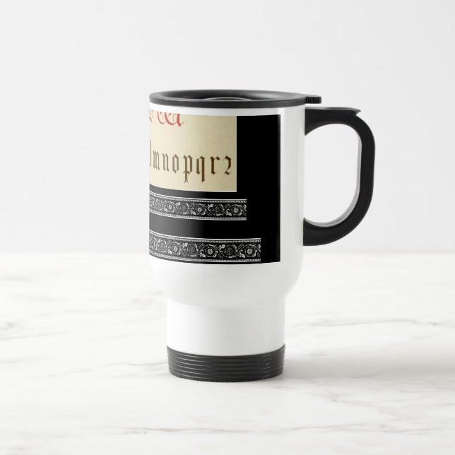 Alphabet-Tasse Reisebecher (Rechts)