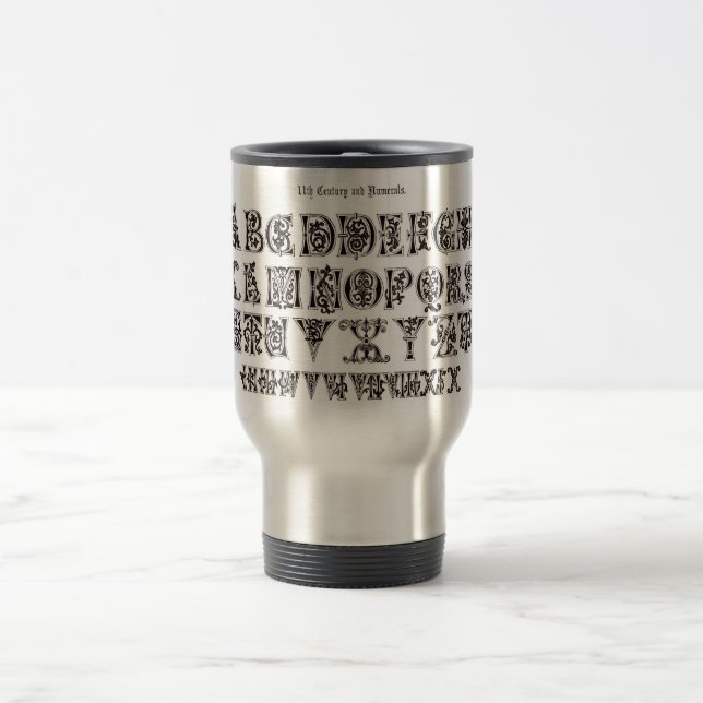 Alphabet-Tasse Reisebecher (Mittel)