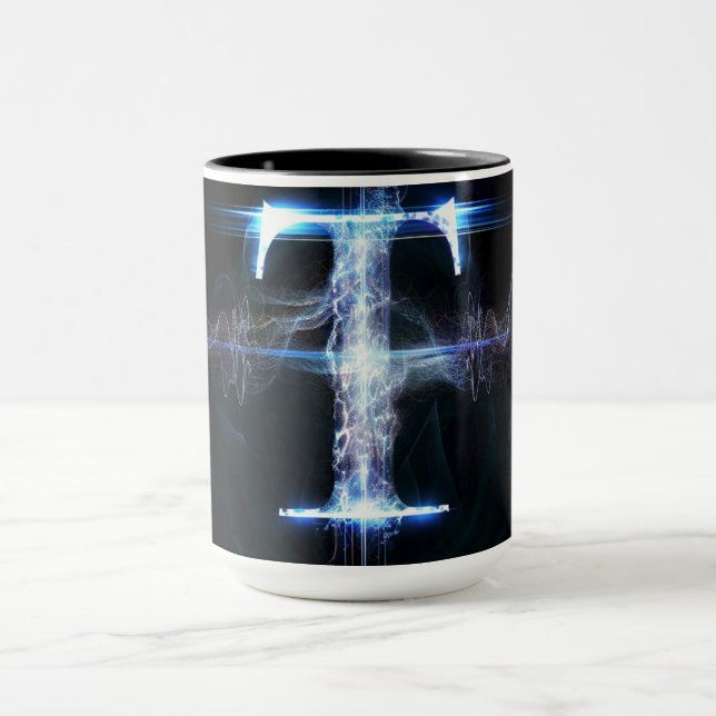 Alphabet-Tasse: 'T' Tasse (Zentrum)