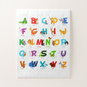 Alphabet-Tierbrief Puzzle