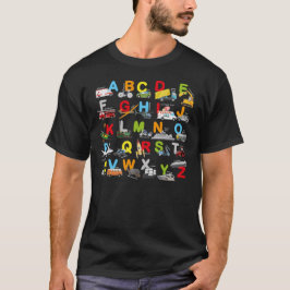 Alphabet Transport Lernen ABC Car Bus T-Shirt