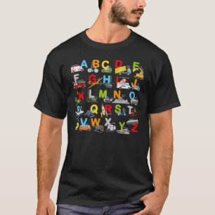 Alphabet Transport Lernen ABC Car Bus T-Shirt